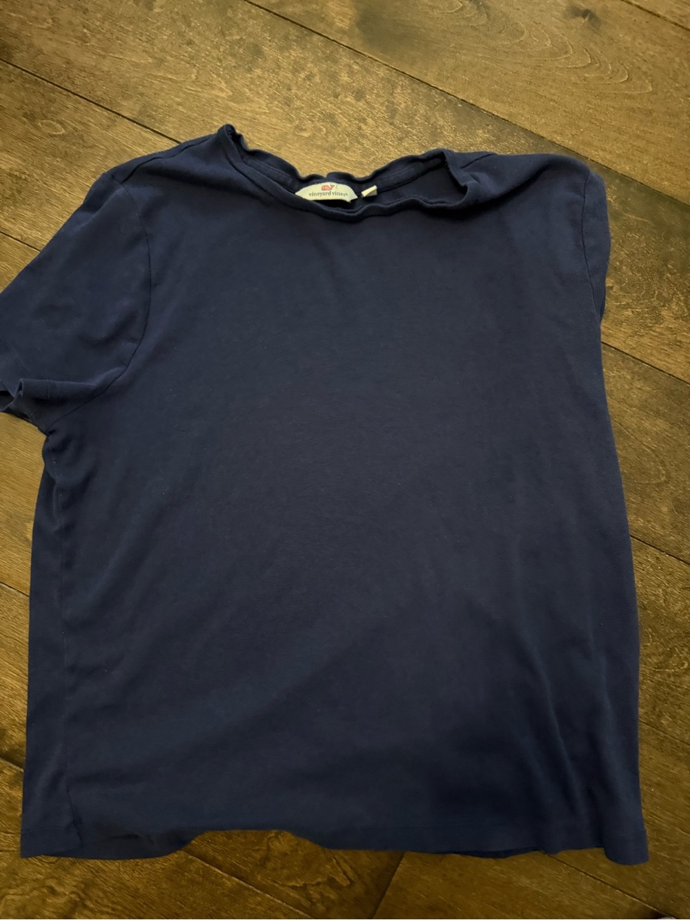 Vineyard Vines Womens Navy Short-Sleeve Crew Neck Shirt